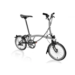 Bicicleta Brompton M4L P50 Tija +6cm P Line Titanio 23